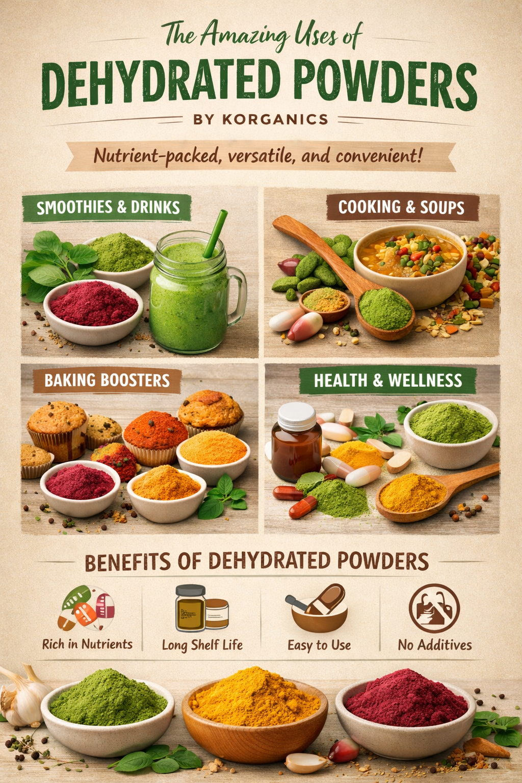 The Amazing Uses of Dehydrated Powders