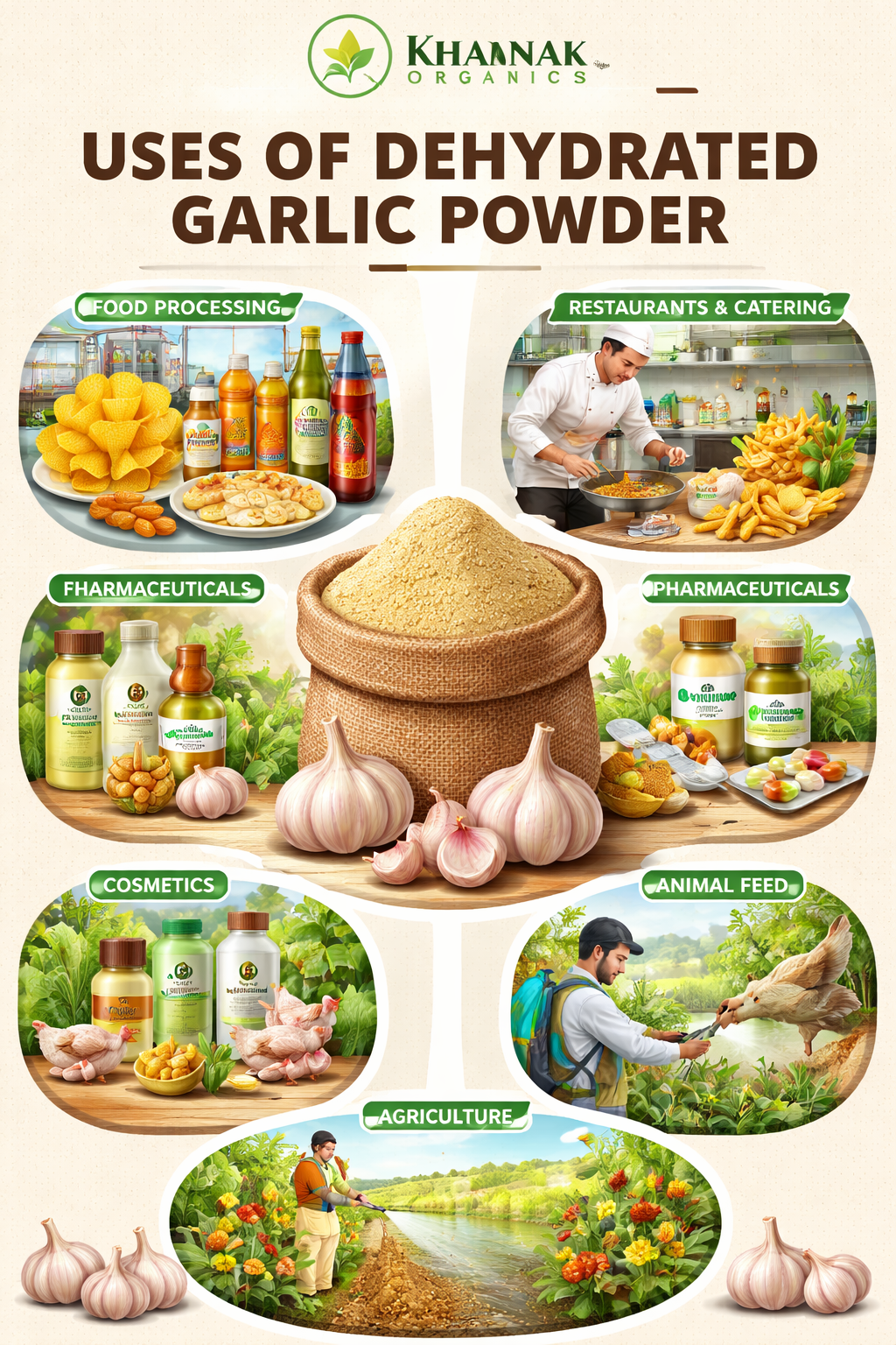 Uses of Dehydrated Garlic Powder Across Industries