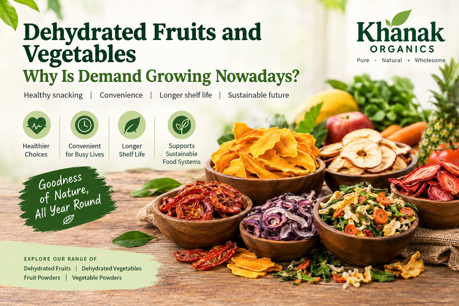 Dehydrated Food: A Sustainable Way to Reduce Food Waste